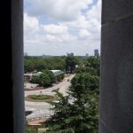 a view of campus from the belfry