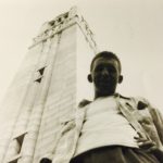 Old picture of student at Belltower.