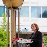 Raleigh Mayor Mary-Ann Baldwin discusses how the Memorial Belltower has been a beacon for many over the last century.
